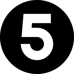 Circle Number 5 Tracing Svg Vector, Free Vectors File